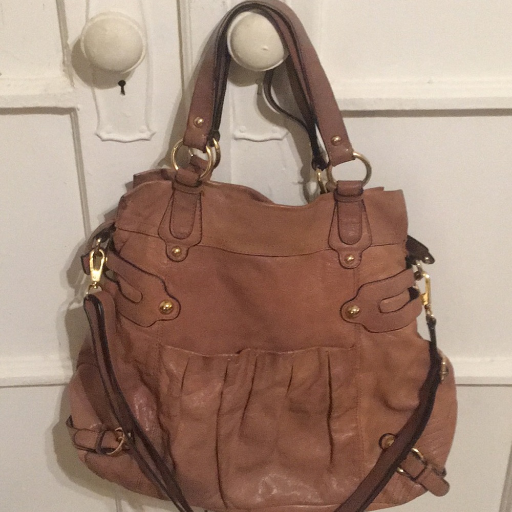 Mauve leather Hype Bag